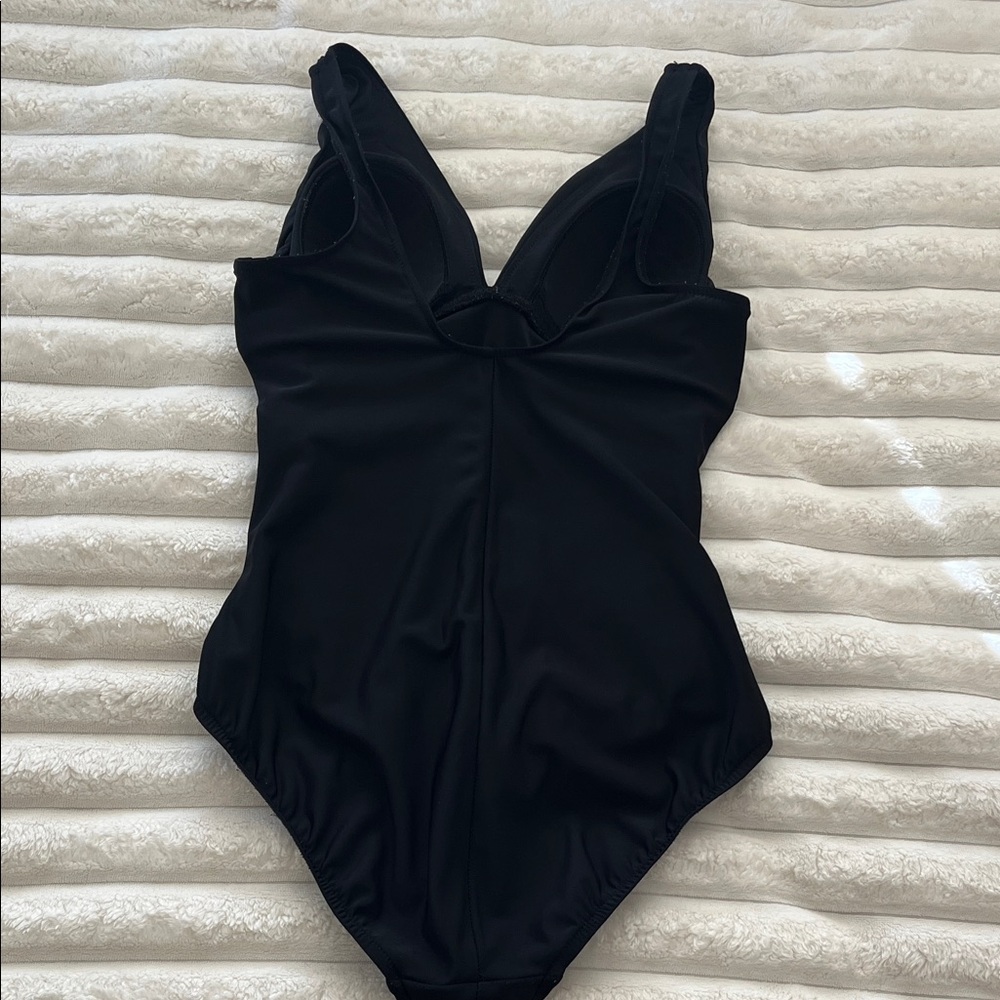 2 Day Sale! INC International Concepts Black One Piece Swimsuit! - Picture 2 of 6